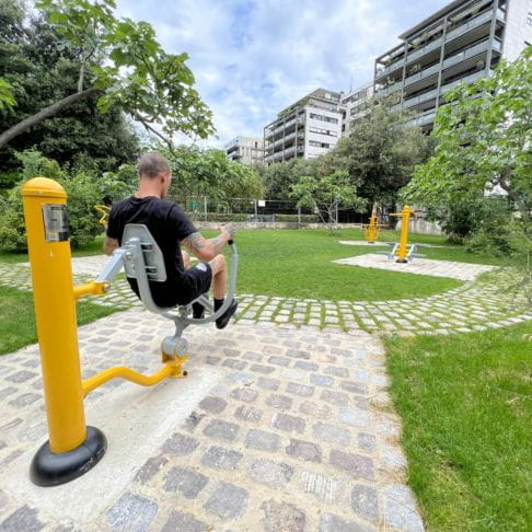 Aire de fitness d'extérieur